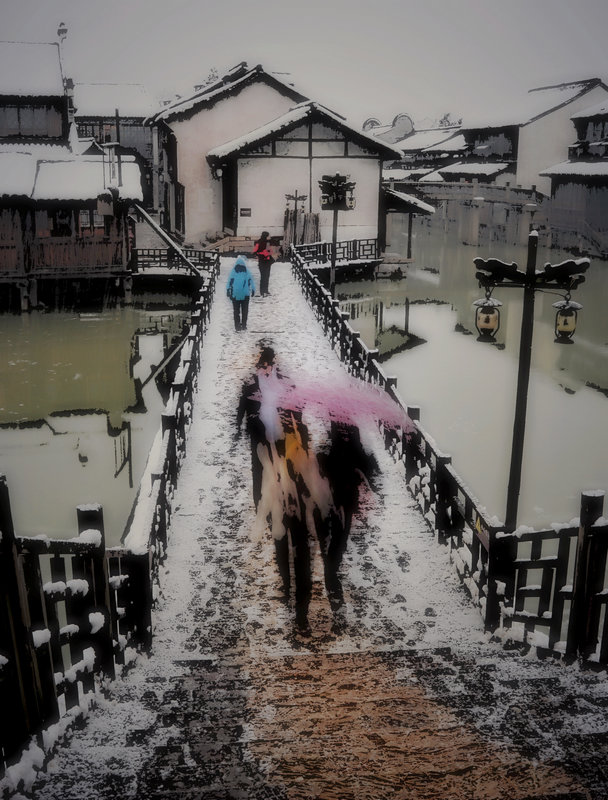 水乡雪景 摄影 申影