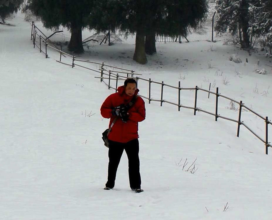 雪地摄影人 摄影 载墨