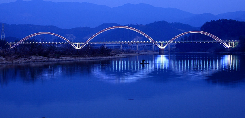 武夷山彩虹桥夜景 摄影 老过