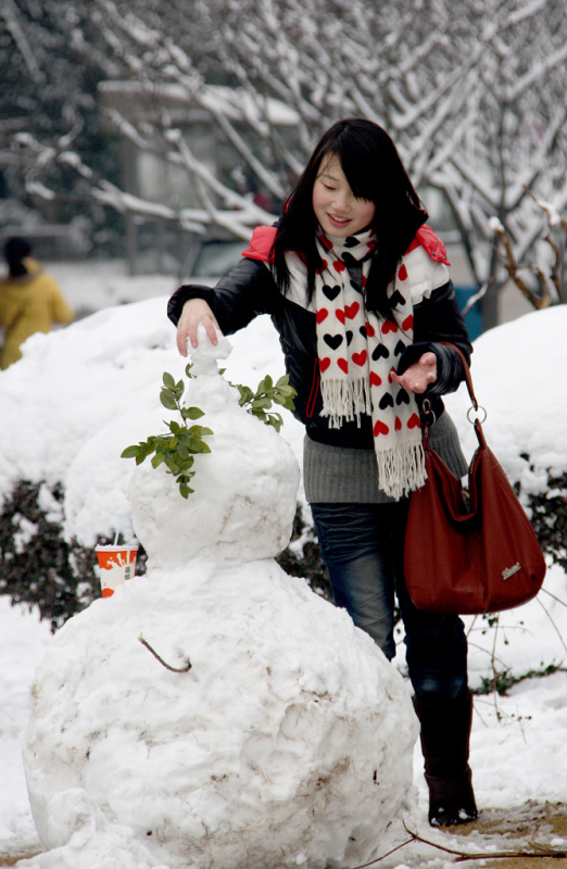 MM玩雪 摄影 芥子