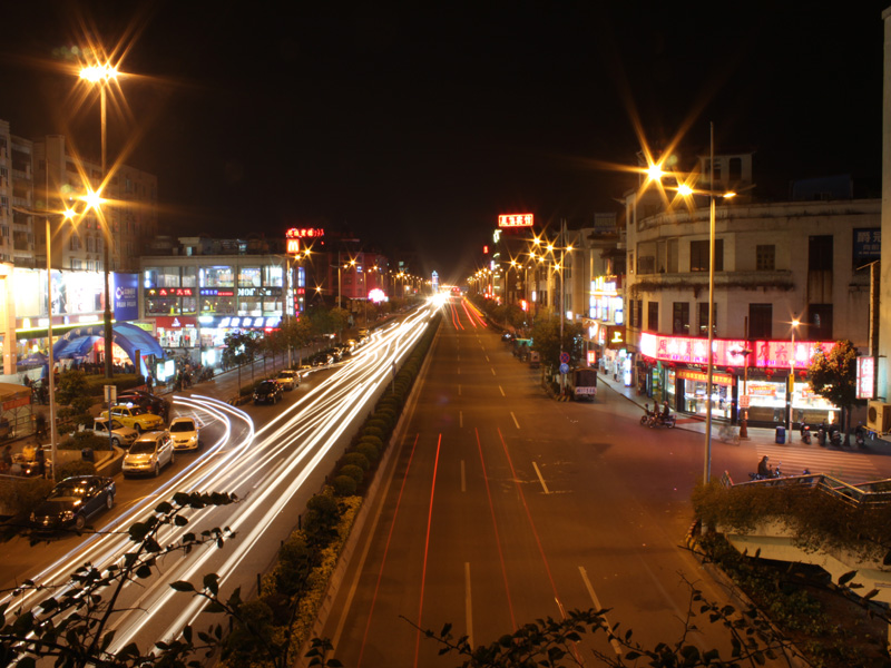 乡镇夜景 摄影 流潮基哥