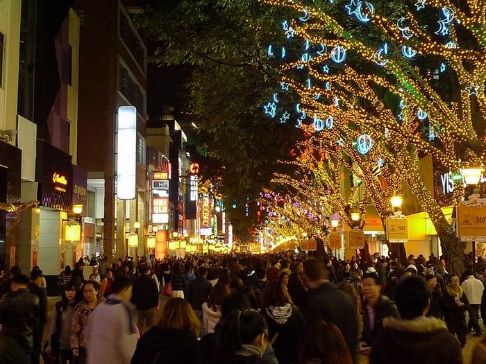 北京路夜景 摄影 边疆