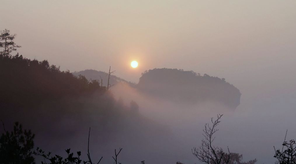 丹霞岩韵之天游峰观日 摄影 郑大山人