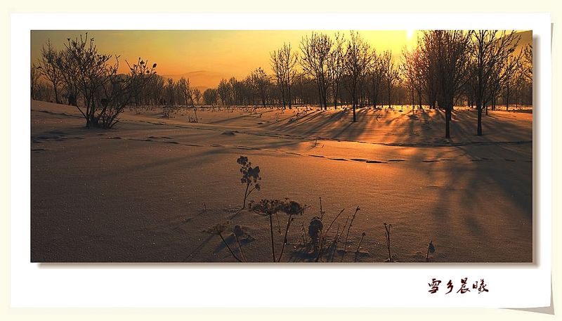 雪乡晨曦 摄影 燕子-