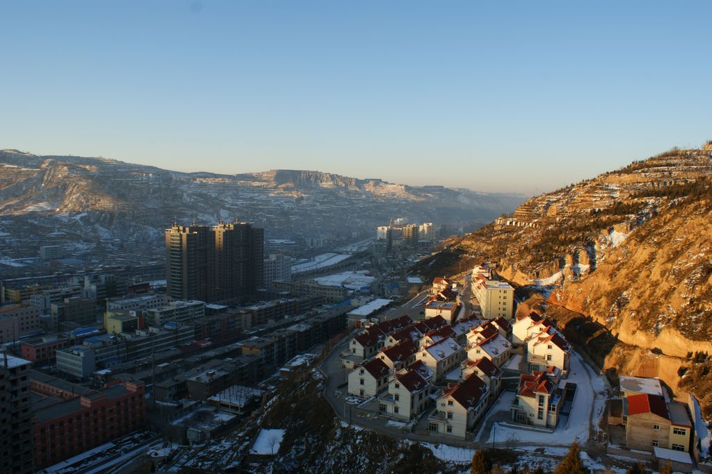 雪后山城——乡宁一角 摄影 我为峰