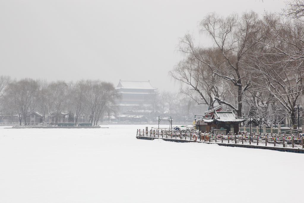 雪中的后海 摄影 戈壁飞沙