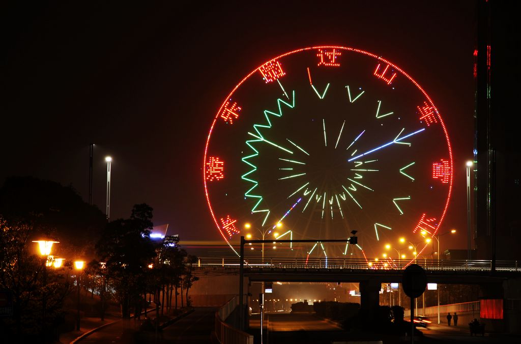 赣江夜景—摩天轮 摄影 飞翔001