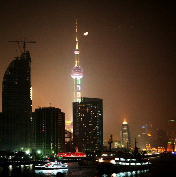 上海记忆(1)--浦江夜色 摄影 秦川牛