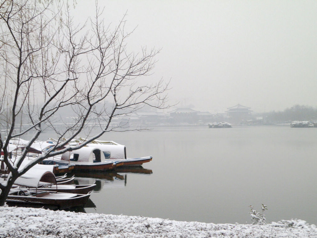 雪天码头 摄影 搏击光影手