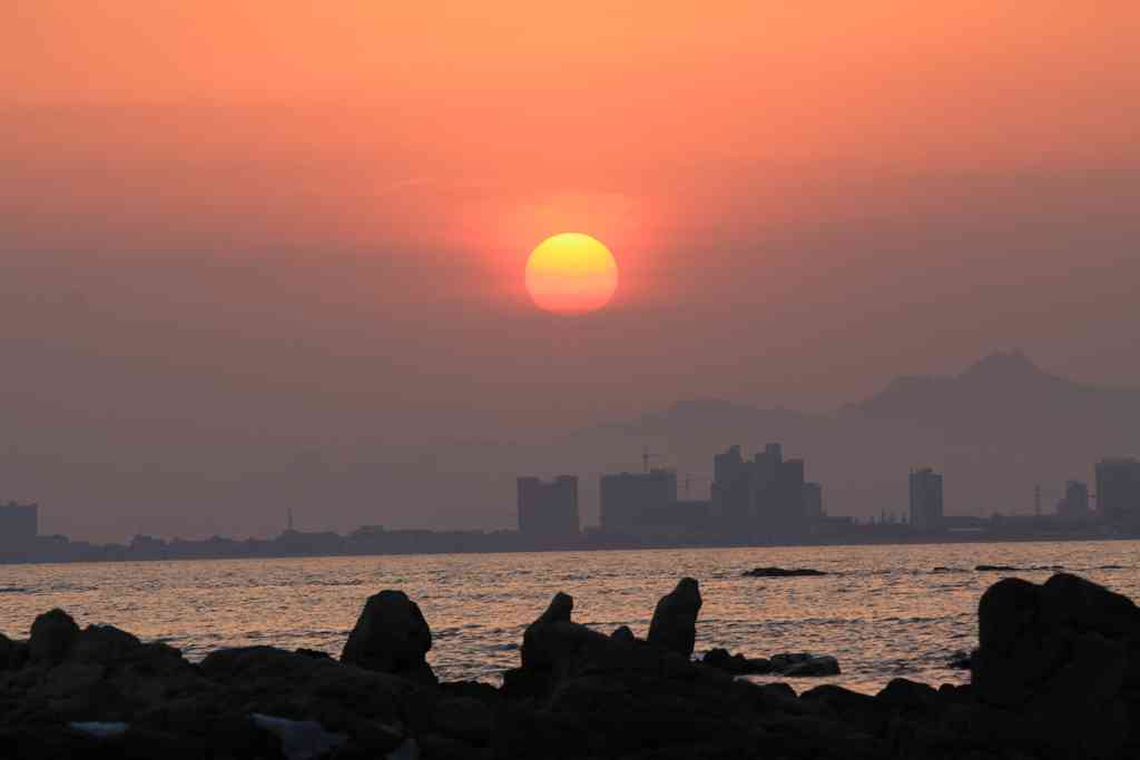 夕阳 摄影 风清月朗