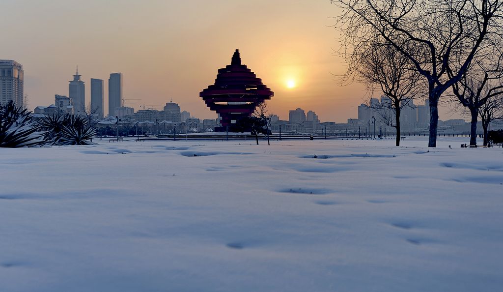 青岛的雪 摄影 qdzp