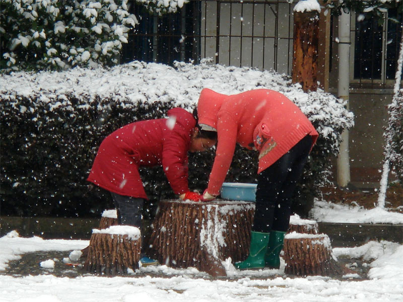 屋前雪景 摄影 仙人树