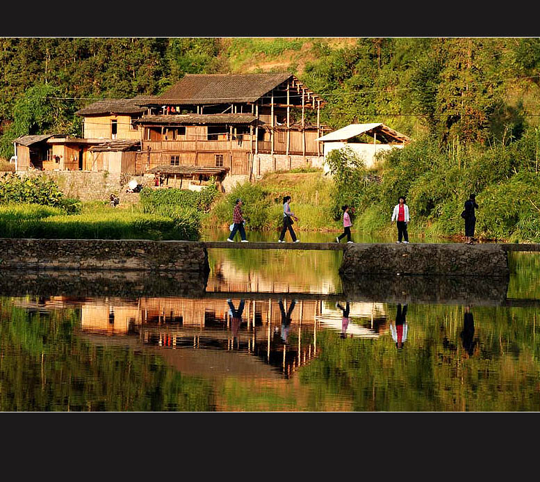 木桥人家 摄影 山水迷