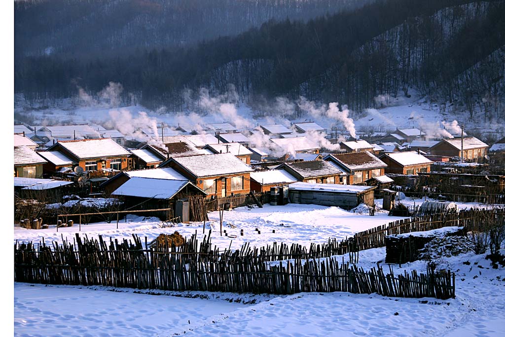 山村的早晨 摄影 星湖