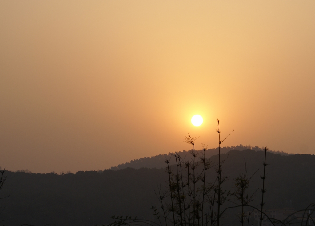 橘子洲头·夕阳 摄影 三水眠