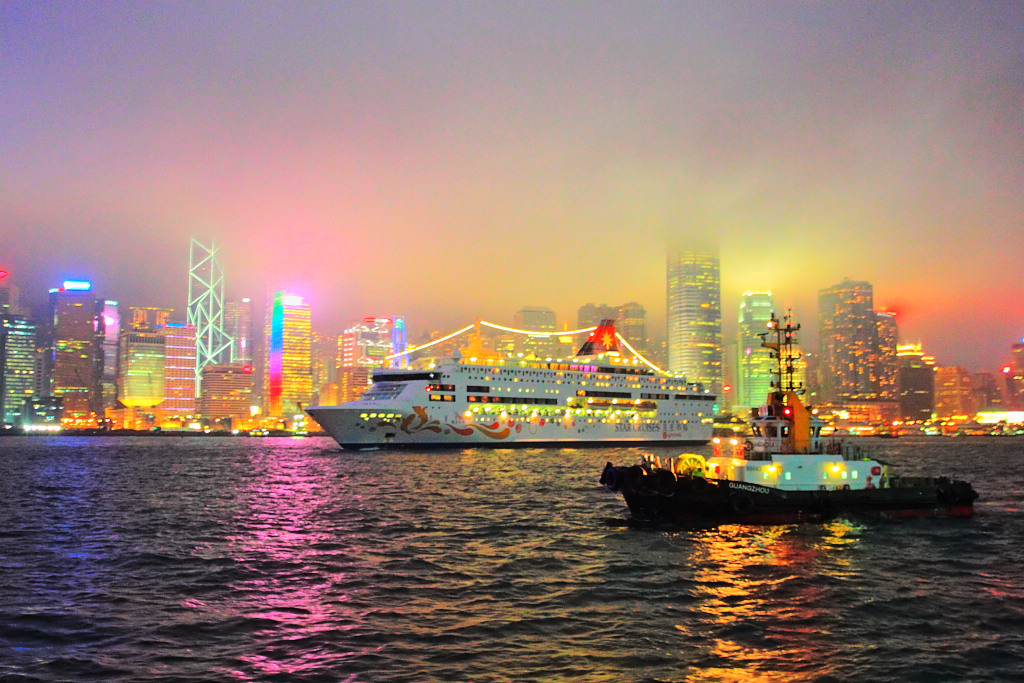 香港岛夜景 （HDR） 摄影 Lvss