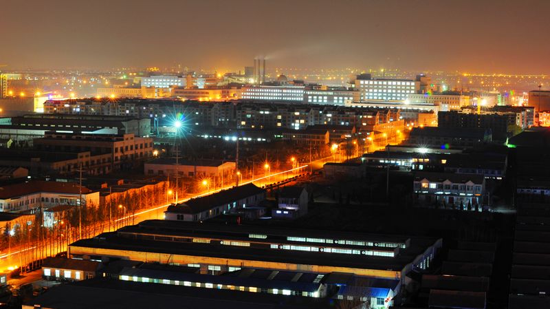 家乡夜景鸟瞰 摄影 changjiaoju