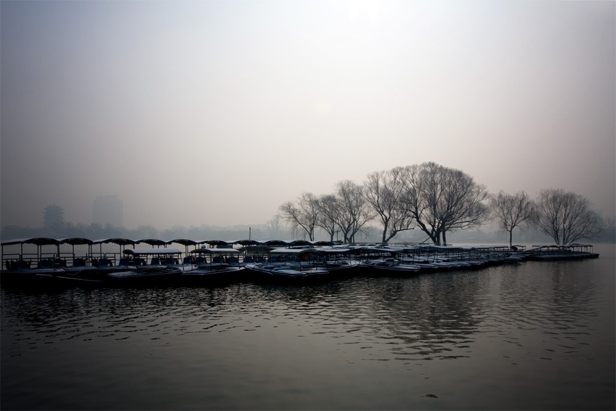 【原创】春雪润明湖……济南大明湖 摄影 细雨朦胧