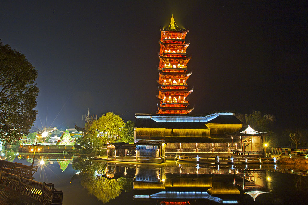 乌镇西栅景区夜景 摄影 塞北江南