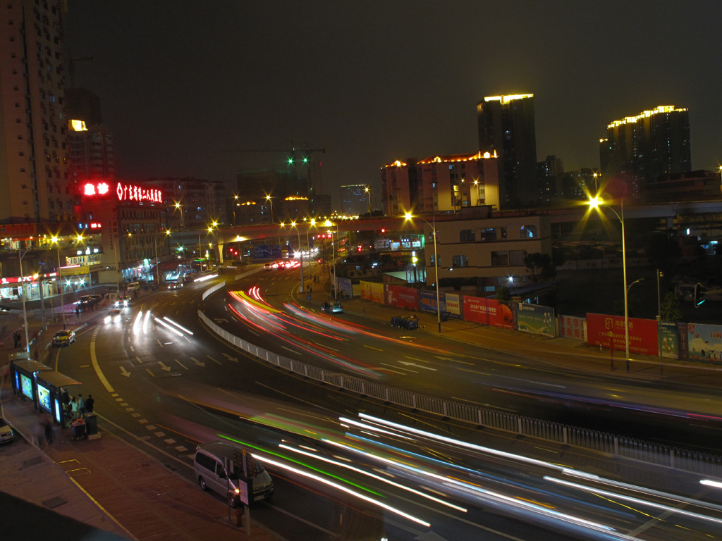 街头夜景 摄影 小小学徒