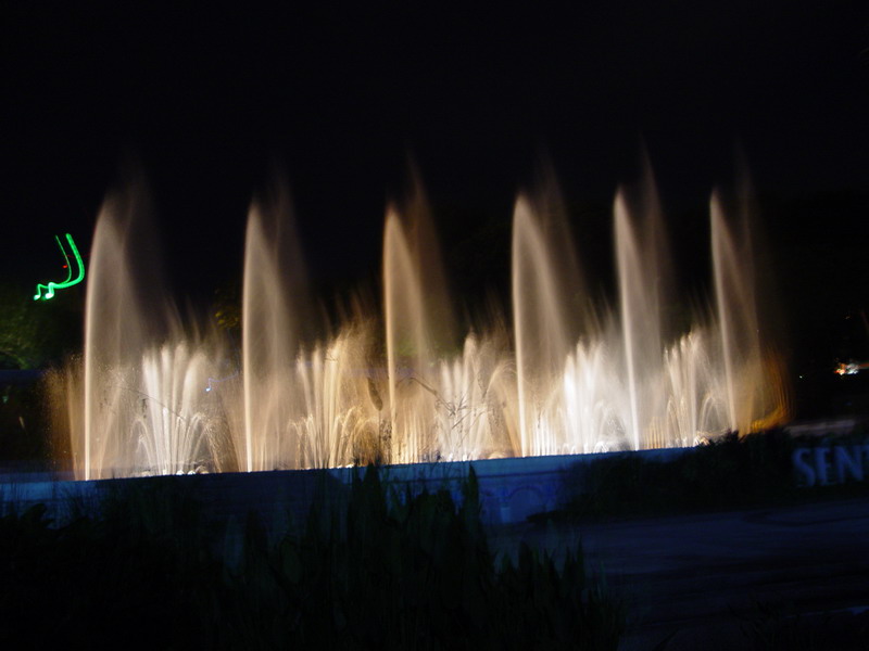 夜景下的水上音乐 摄影 样样新