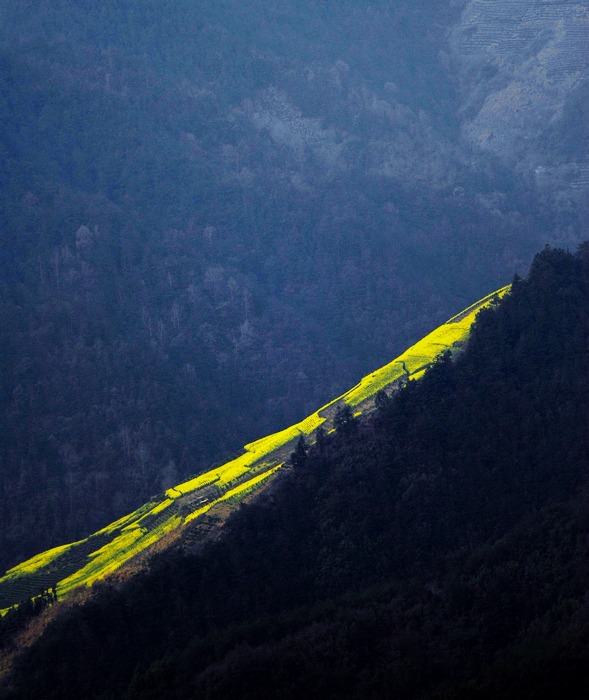 点缀 摄影 烂柯山