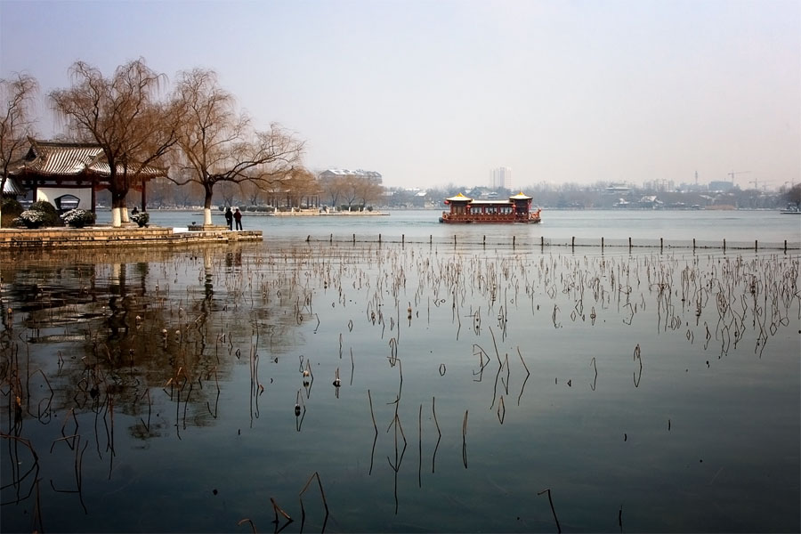 【原创】春雪润明湖……济南大明湖 摄影 细雨朦胧