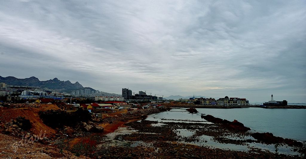 青岛阴雨天气的山海图 摄影 qdzp