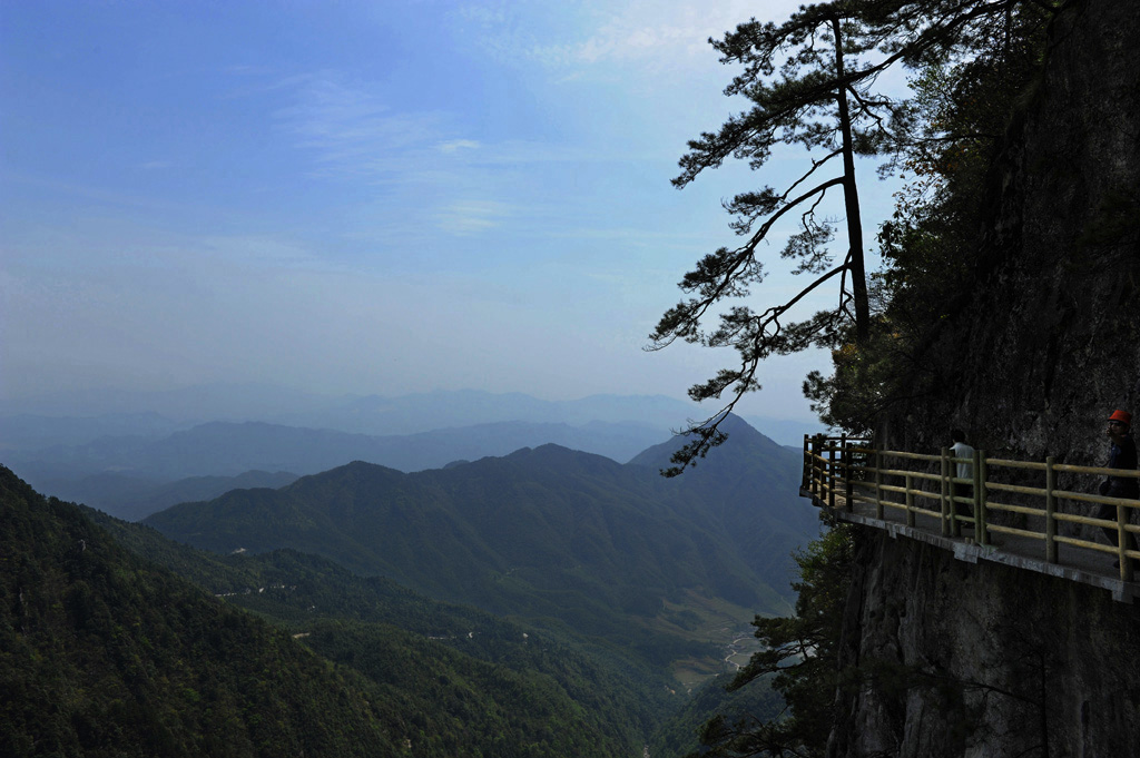 明月山.悬崖栈道 摄影 好兆头