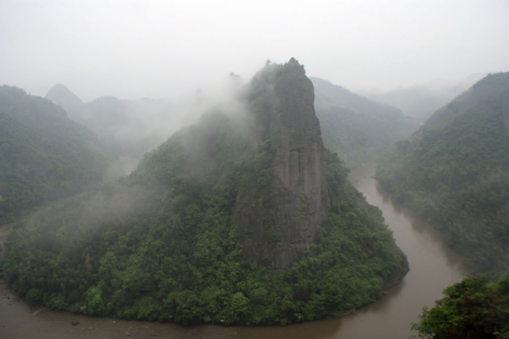 雾锁资江 摄影 我为峰