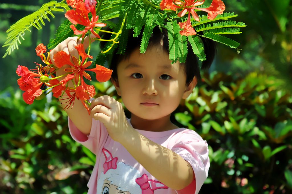 我与花儿 摄影 雁南飞.