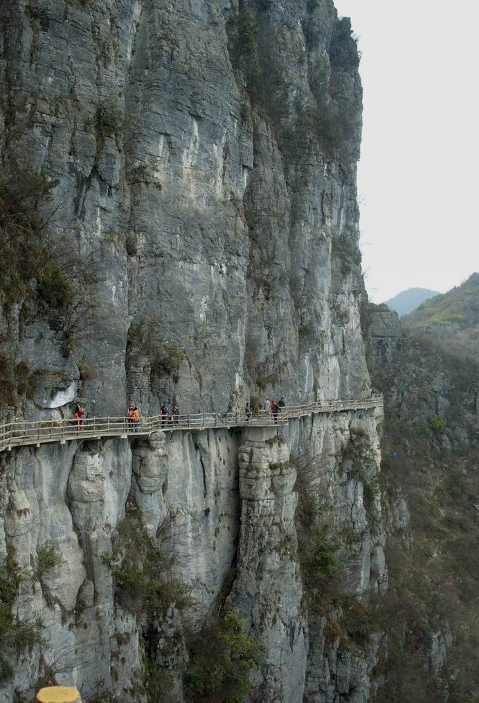 湖北恩施大峡谷 栈道 摄影 阿戈