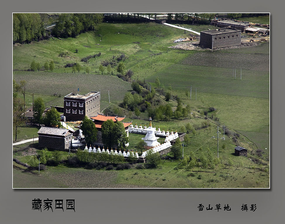 藏家田园 摄影 雪山草地