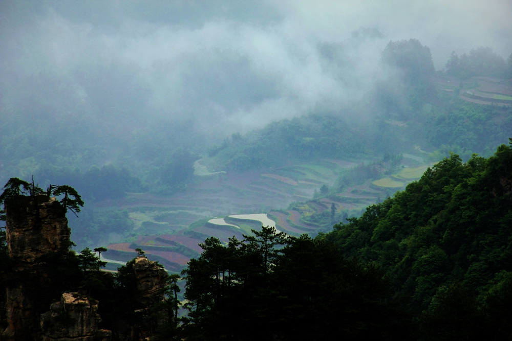 烟雨山村 摄影 冰冻太阳