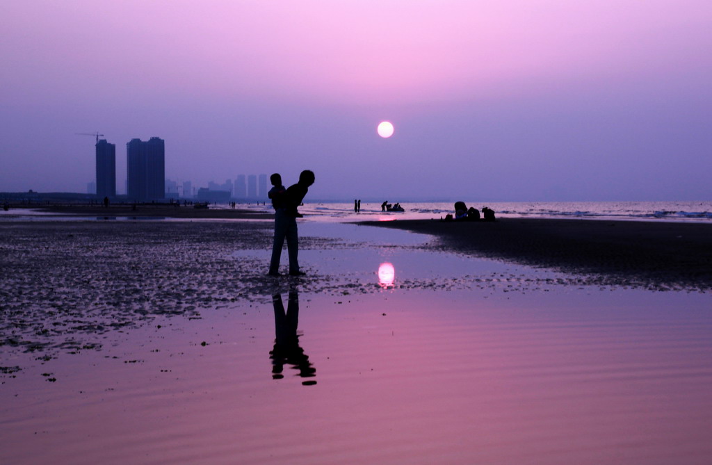 夕阳海湾（28）背托明天的希望 摄影 潜望镜002