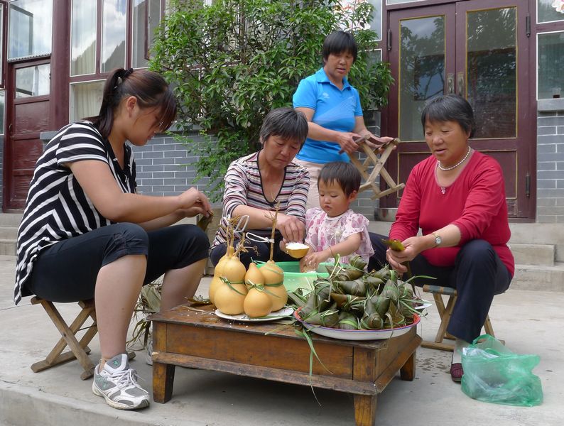 郭家沟的粽子是用葫芦打造的 摄影 稻米酒