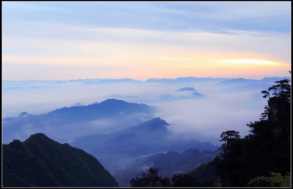 峰落云天 摄影 菊韵