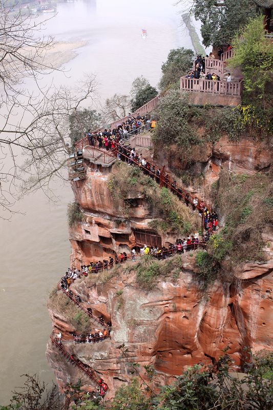 乐山大佛栈道 摄影 zhao2009