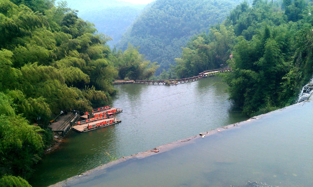 属南竹海--竹排渡船 摄影 探景