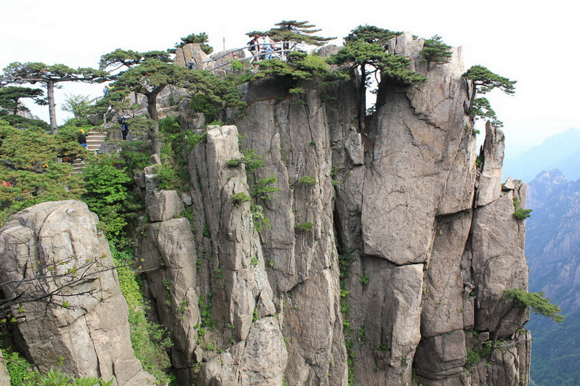 黄山 摄影 在彩虹上跑