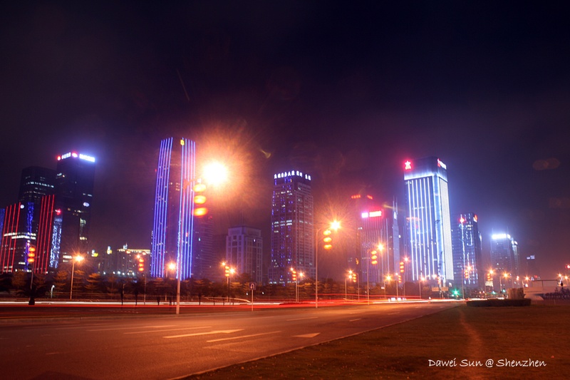 深圳福田夜景 摄影 不是牛仔也忙