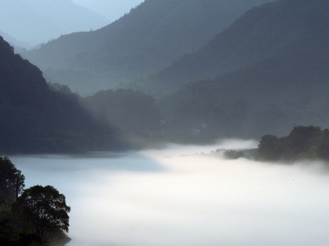 寒江 摄影 烂柯山