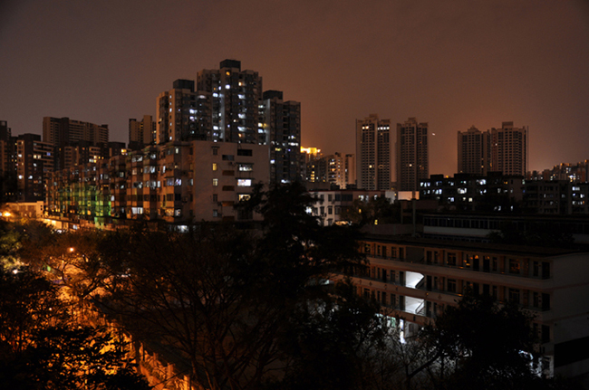 校园夜色 摄影 觅食BB