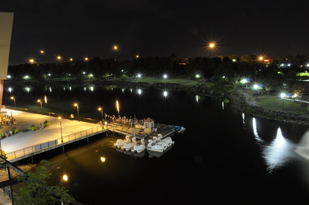 公园夜景 摄影 钱坤倒转