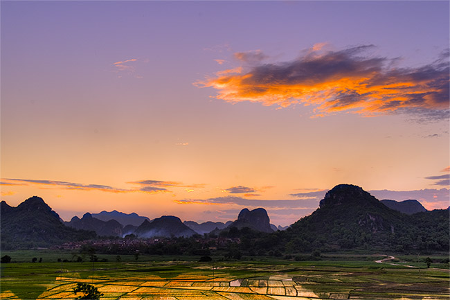 田园 夕阳 摄影 老杨头