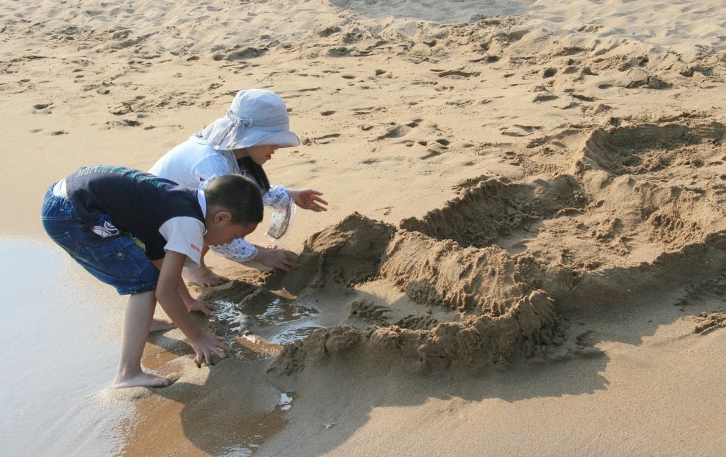 沙垒童趣 摄影 秋水孤鹜