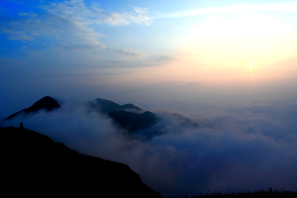 夕阳红 摄影 李劲