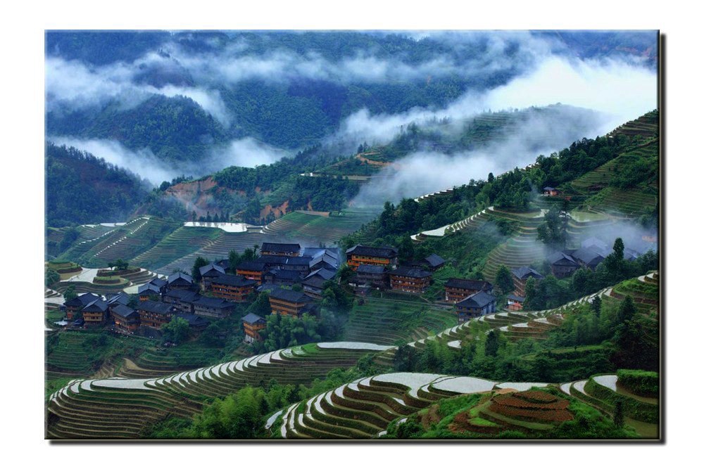 烟雨小山村 摄影 听心情