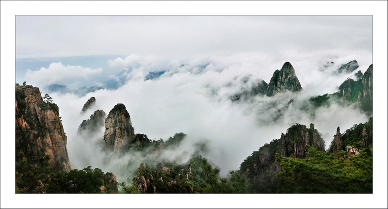 黄山风光 摄影 后背