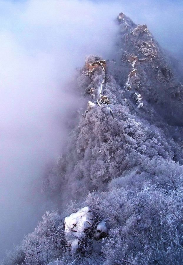 风雪中的箭扣雄关3 摄影 沉积岩